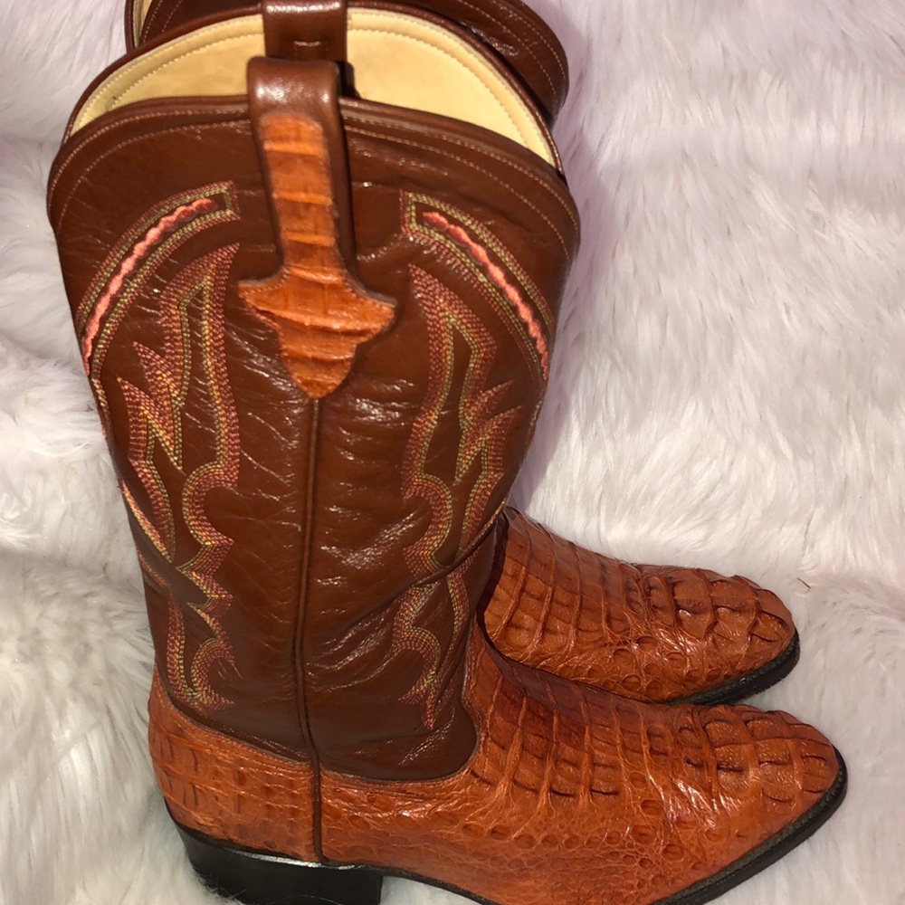 Genuine Cayman Fuscus Skin Boot